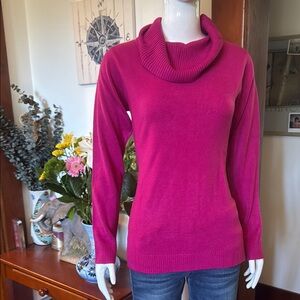 NWT northern reflections size small Cozy Pink Cowl Neck Sweater